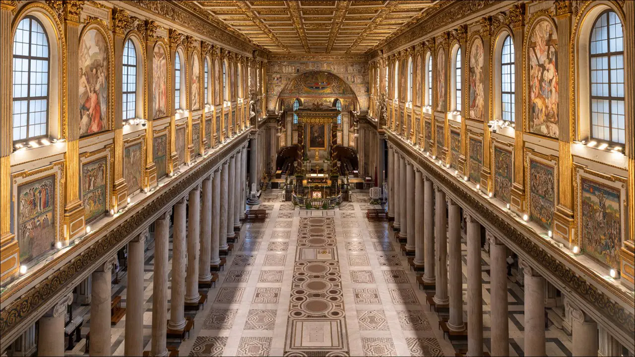 Interna da Basílica de Santa Maria Maior